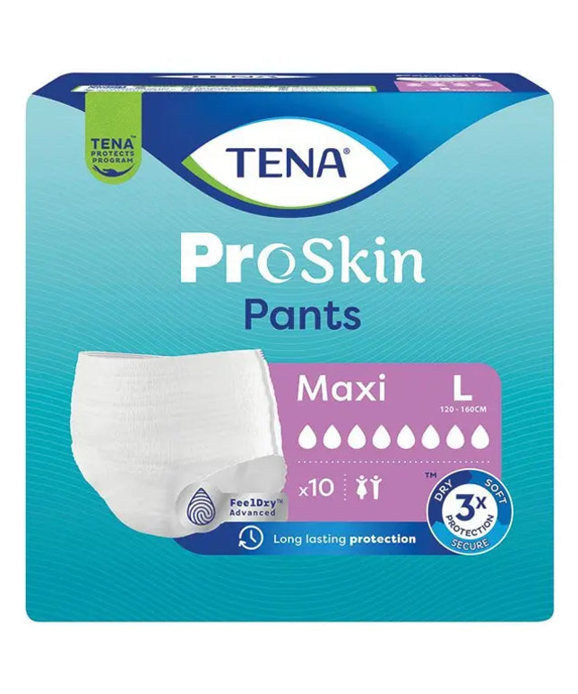 TENA Pants Proskin Maxi Large - 10 Pack