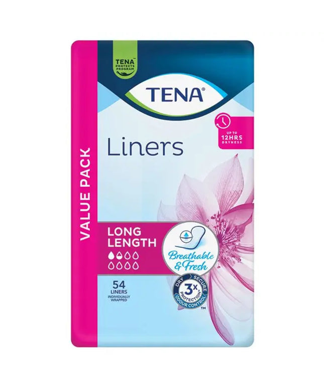 Tena Liner Long Length 54 Pack