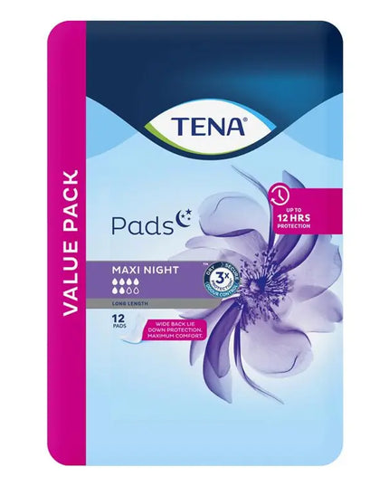 Tena Pad Maxi Night Wide Long 12 Pack