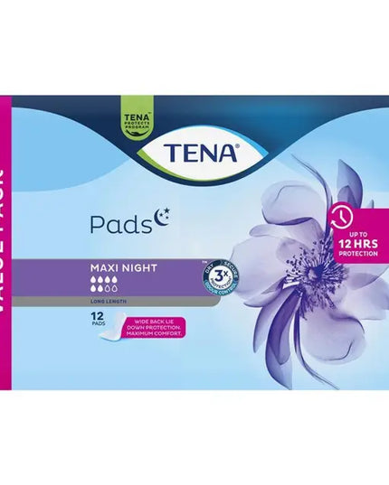 Tena Pad Maxi Night Wide Long 12 Pack