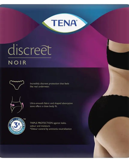 Tena Pants Discreet Black Large 10 Pack