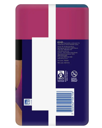 Tena Pants Discreet Black Large 10 Pack