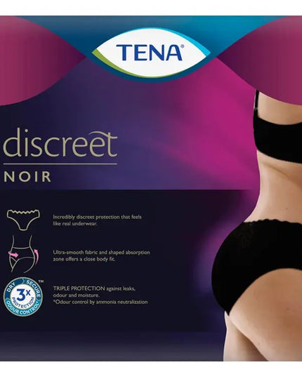 Tena Pants Discreet Black Medium 12 Pack