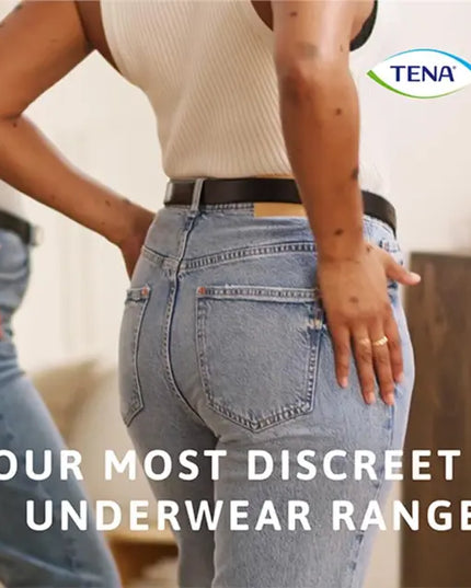 Tena Pants Discreet Black Medium 12 Pack