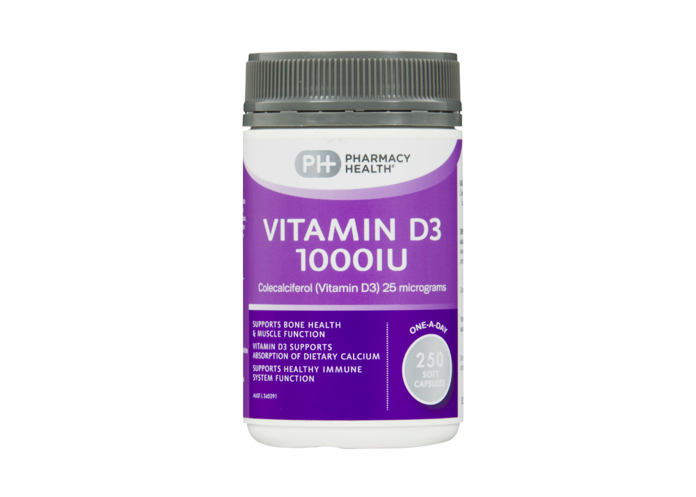 VITAMIN D3 1000IU CAPSULES