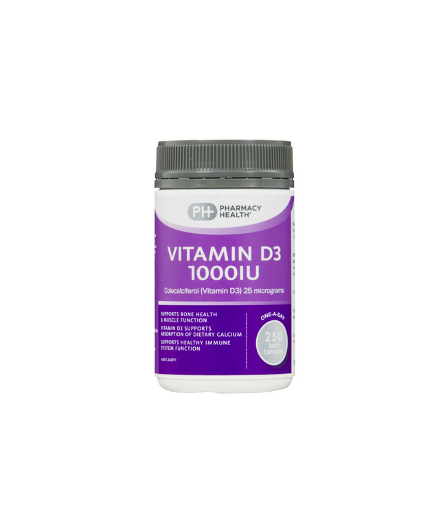 VITAMIN D3 1000IU CAPSULES