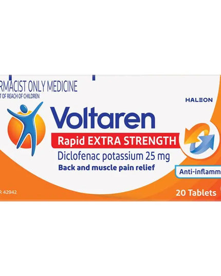 Voltaren Rapid 25mg Tablets 20 - Diclofenac (S3)