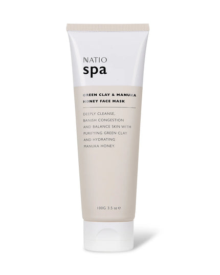 Natio Spa Green Clay & Manuka Honey Face Mask 100g