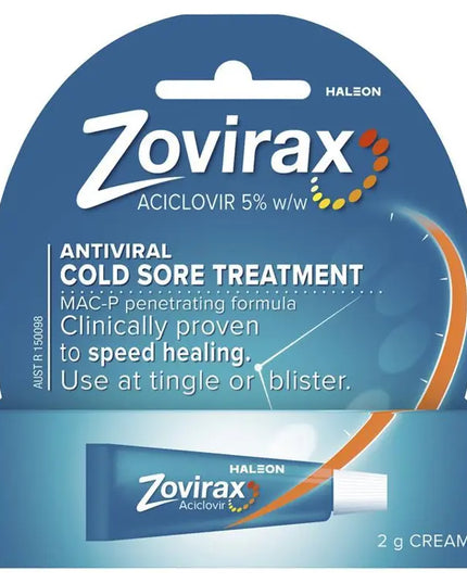 Zovirax Cold Sore Cream Tube 2g