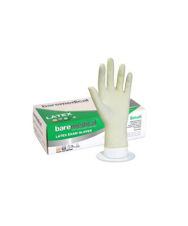 Baremedical Vinyl Exam Glove - Small Powder-Free - 100 Pack