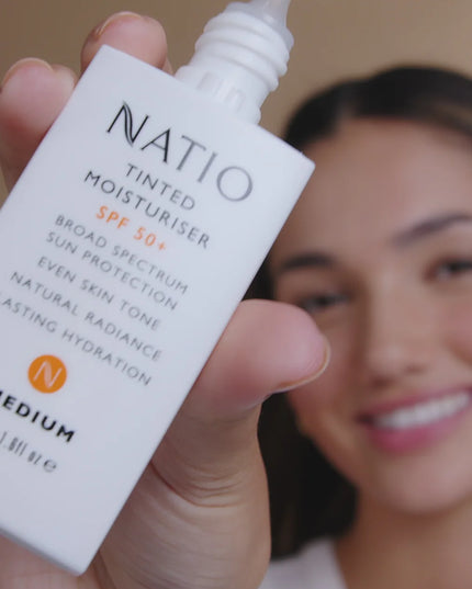 Natio Tinted Moisturiser SPF 50+ Medium 50g