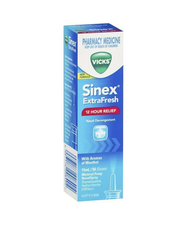 Vicks Sinex Extra Fresh Menthol Nasal Spray 15mL