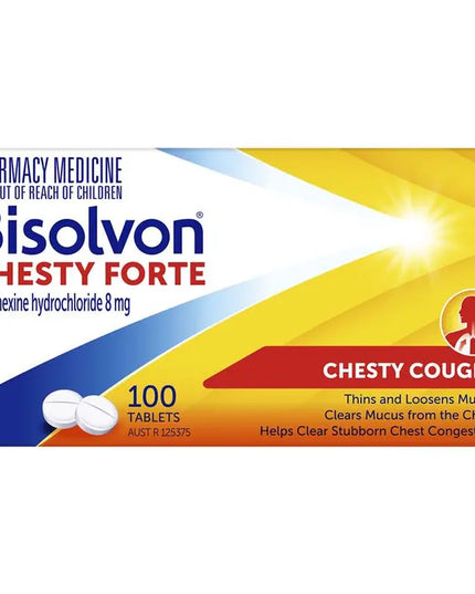 Bisolvon Chesty Forte Cough Tablets 100 Pack