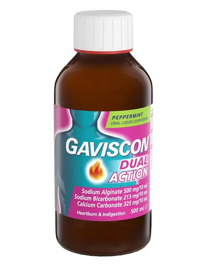 Gaviscon Dual Action Liquid Peppermint 500ml
