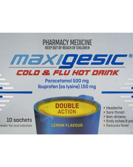 Maxigesic Cold & Flu Hot Drink 10 Sachets