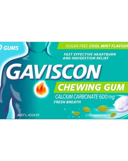 Gaviscon Chewing Gum Cool Mint 10 Gums