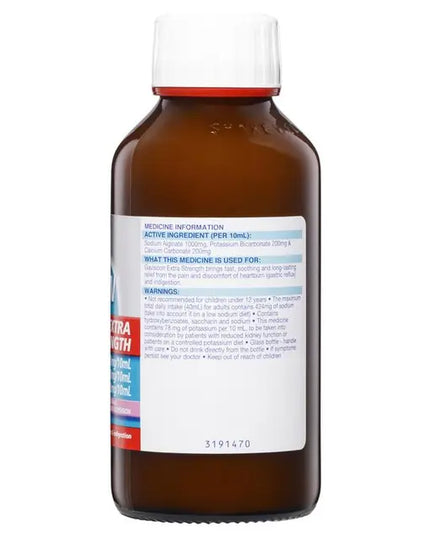 Gaviscon Extra Strength Heartburn and Indigestion Relief Aniseed Flavour 300ml