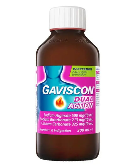 Gaviscon Dual Action Liquid Heartburn & Indigestion Relief 300ml