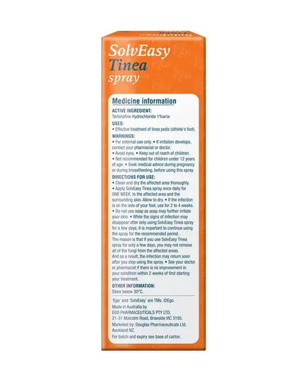 Solveasy Tinea Spray For Athlete's Foot 16mL