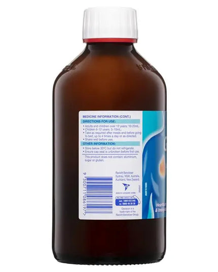 Gaviscon Core Aniseed Liquid Heartburn & Indigestion Relief 600ml