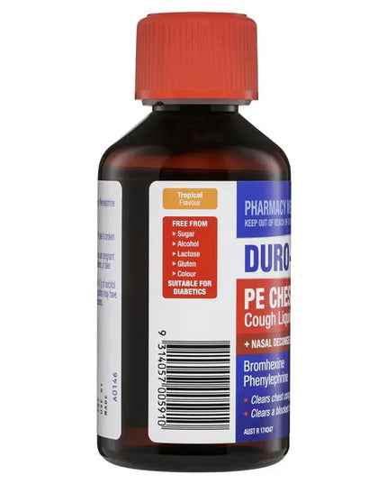 DURO-TUSS PE Chesty Cough Liquid + Nasal Decongestant 200mL