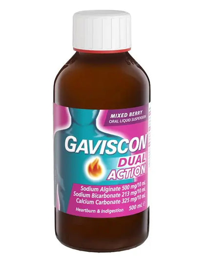 Gaviscon Dual Action Liquid Mixed Berry 500ml