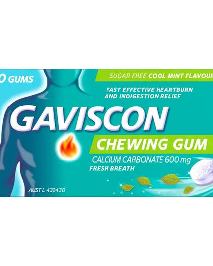 Gaviscon Chewing Gum Cool Mint 20 Gums
