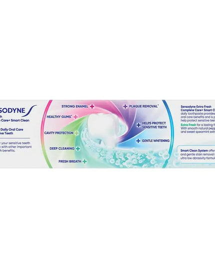 Sensodyne Toothpaste Complete Care + Smart Clean Extra Fresh 100g