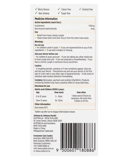 Codral Mucus Cough Forte 200ml
