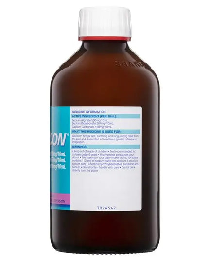 Gaviscon Core Aniseed Liquid Heartburn & Indigestion Relief 600ml