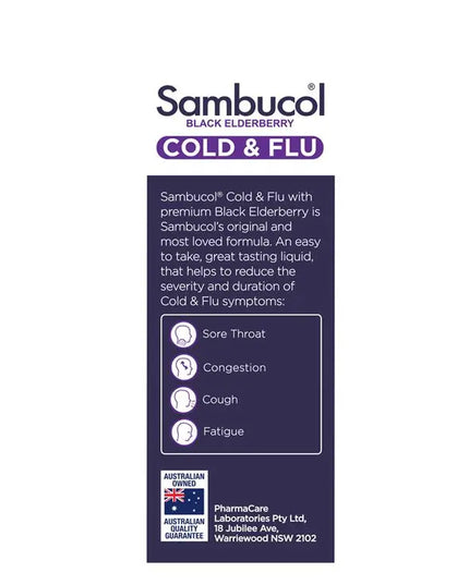 Sambucol Cold & Flu Syrup 120ml