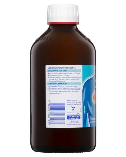 Gaviscon Core Peppermint Liquid Heartburn & Indigestion Relief 600ml