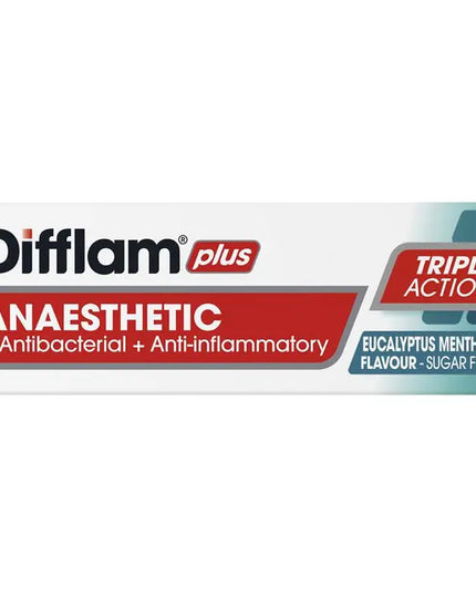 Difflam Plus Anaesthetic Sugar Free Eucalyptus Menthol 16 Lozenges