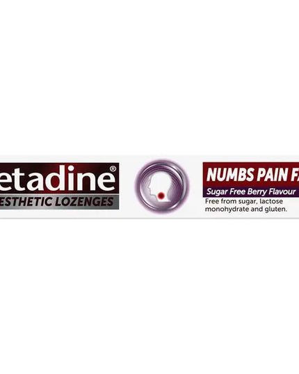 Betadine Sore Throat Lozenges Anaesthetic Berry Flavour 16 Pack