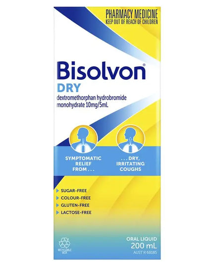 Bisolvon Dry Oral Liquid 200mL - Cough Liquid