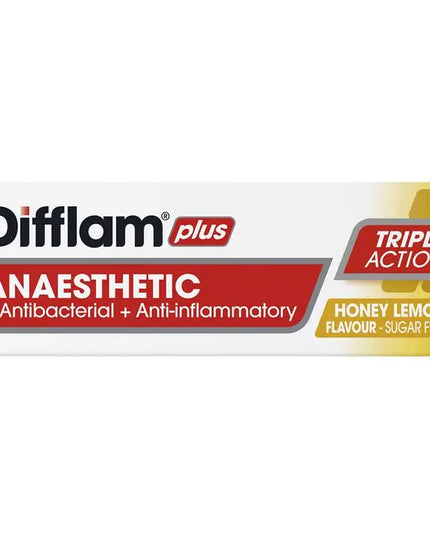 Difflam Plus Anaesthetic Sugar Free Honey And Lemon 16 Lozenges