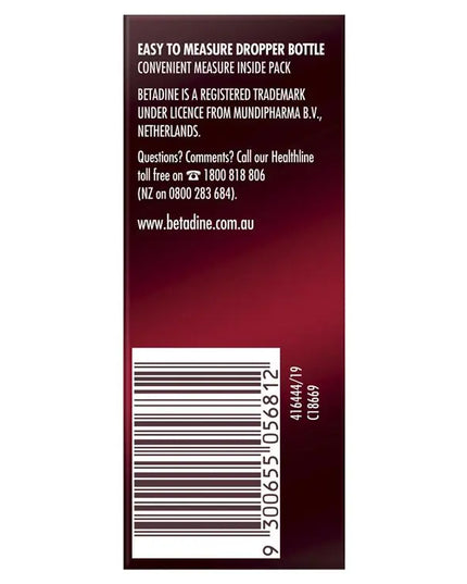 Betadine Sore Throat Gargle Concentrated 15mL