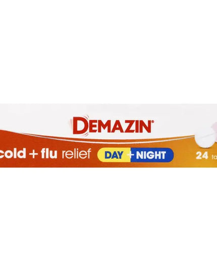 Demazin Cold & Flu Relief Day + Night 24 Tablets