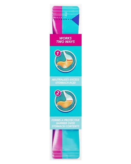 Gaviscon Dual Action Liquid Sachets Peppermint 12 Pack