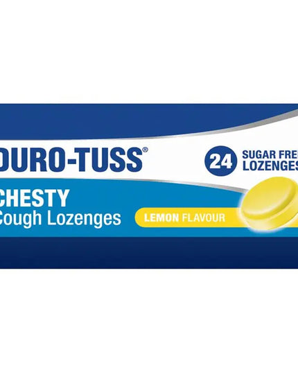 DURO-TUSS Chesty Cough Lozenges Lemon 24 Lozenges