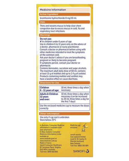 Bisolvon Chesty Forte 200ml