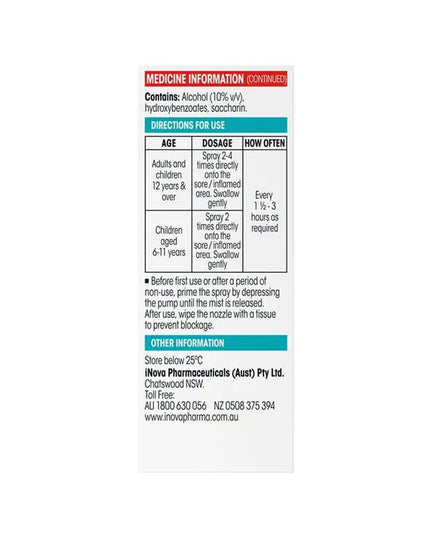 Difflam Forte Sore Throat Spray 88 Sprays 15mL