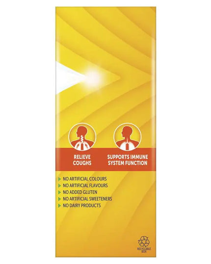 Bisolvon Cough Relief + Immune Support Cough Syrup for Kids + Adults - 200mL
