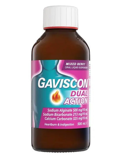 Gaviscon Dual Action Liquid Mixed Berry 500ml