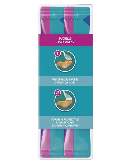 Gaviscon Dual Action Liquid Sachets Peppermint 24 Pack