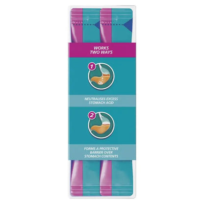 Gaviscon Dual Action Liquid Sachets Peppermint 24 Pack