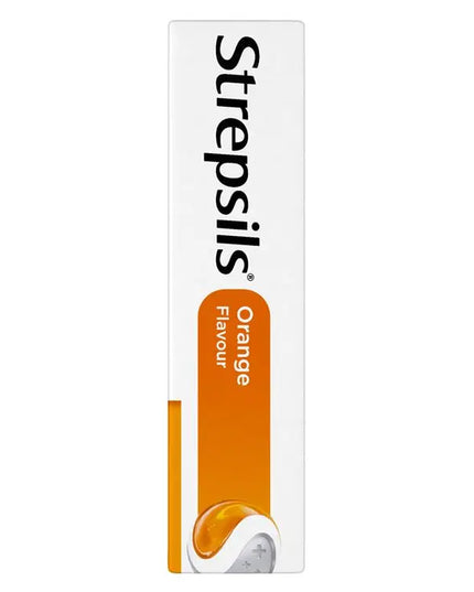 Strepsils Soothing Lozenges Orange 16pk Sore Throat Double Antibacterial