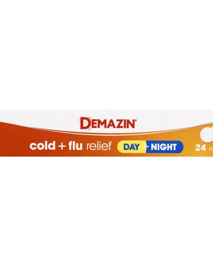 Demazin Cold & Flu Relief Day + Night 24 Tablets