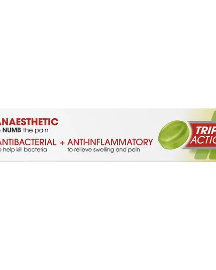 Difflam Plus Anaesthetic Sugar Free Pineapple & Lime 16 Lozenges
