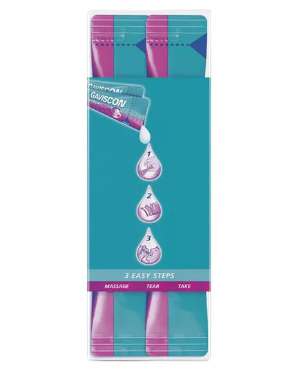 Gaviscon Dual Action Liquid Sachets Peppermint 24 Pack